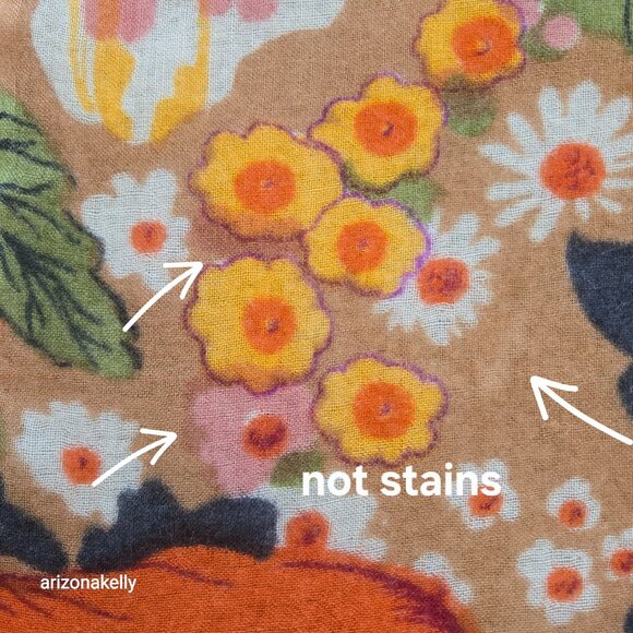 Woven Wool Lightweight Floral Scarf - Picture 6 of 8